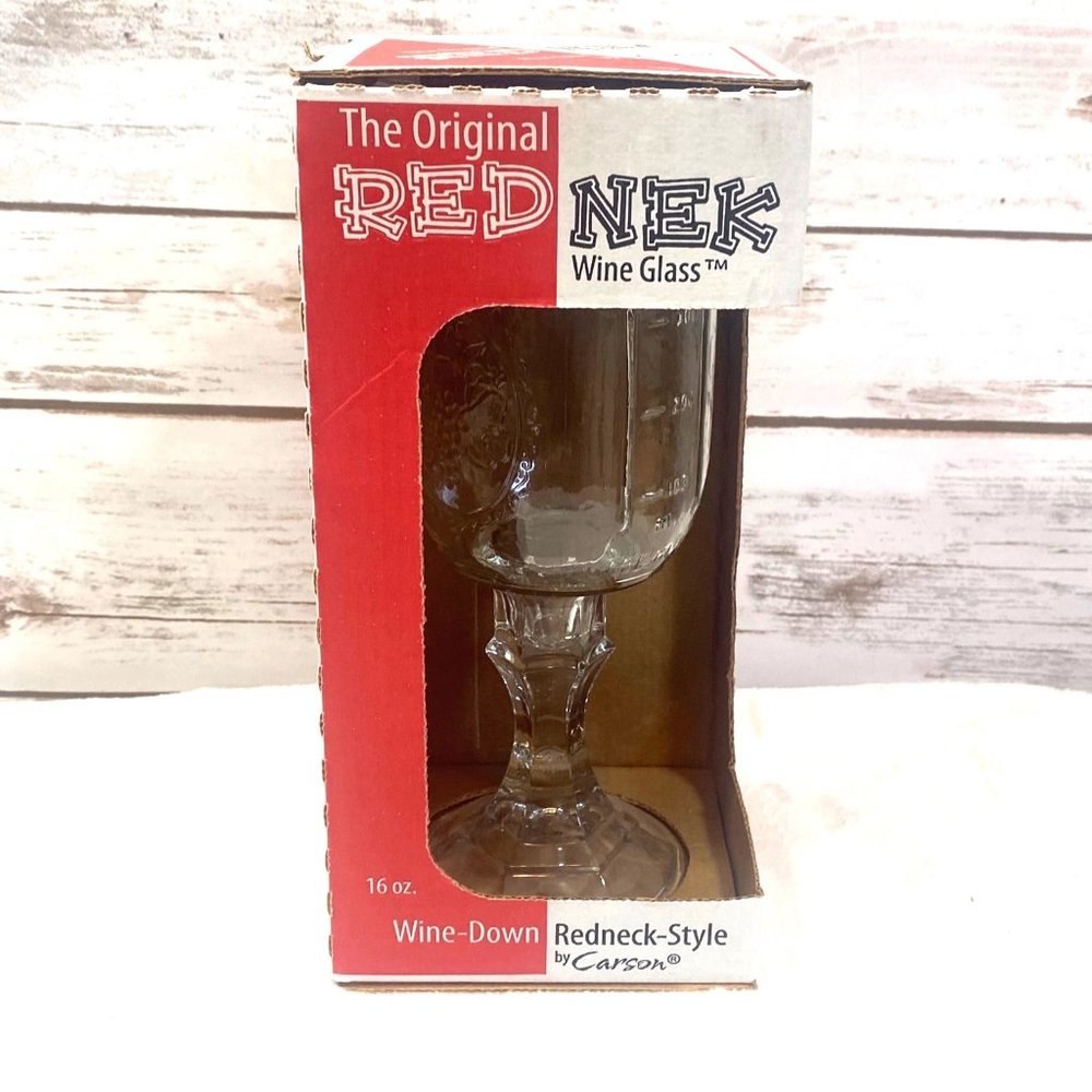Carson Rednek Ball Mason Jar Glass 16 Oz Novelty Humorous Funny Wine Glass